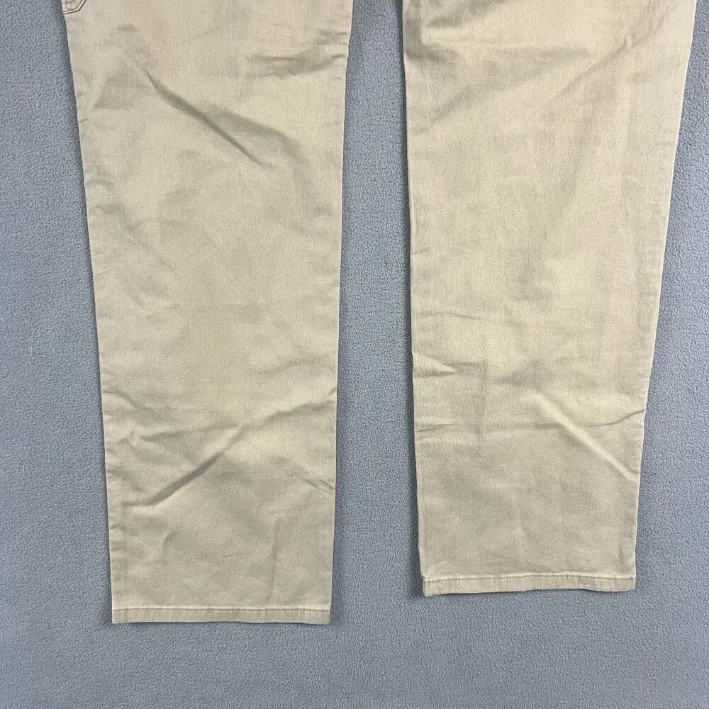 Wrangler ATG Pants Mens 32X34 Beige Utility Cargo Pockets Hiking Workwear